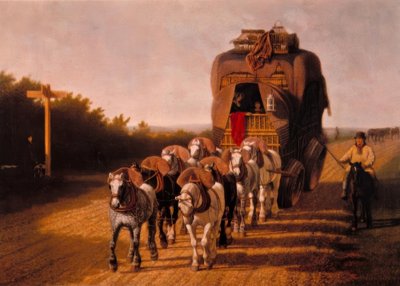 The Mail Coach from Ludlow by Jacques Laurent Agasse